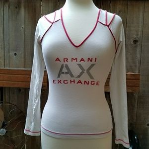 A|X Armani Exchange Long Sleeve V-Neck